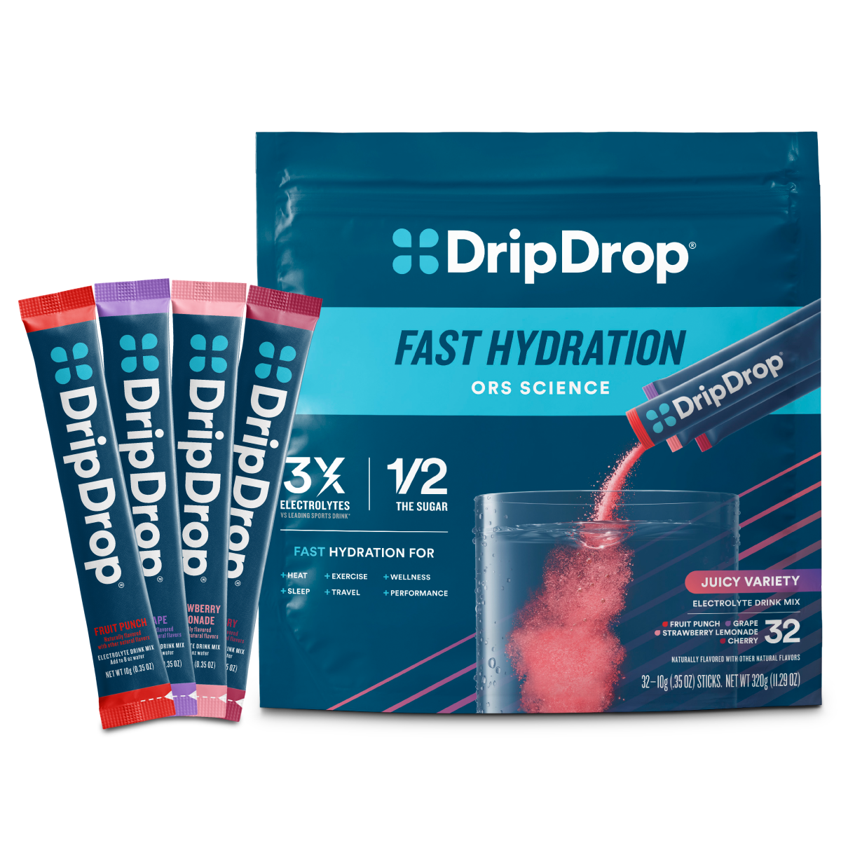 dripdrop-juicy-variety-pack-electrolyte-powder-8-oz-sticks-32-count-f6 Juicy_Variety_-_32ct_-_Transparent.png