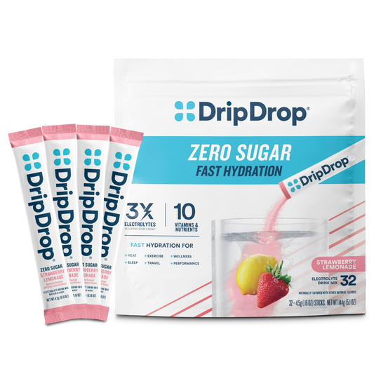 dripdrop-zero-sugar-strawberry-lemonade-electrolyte-powder-8-oz-sticks-32-count-b3 Zero_Strawberry_Lemonade_-_32ct_-_Transparent.png
